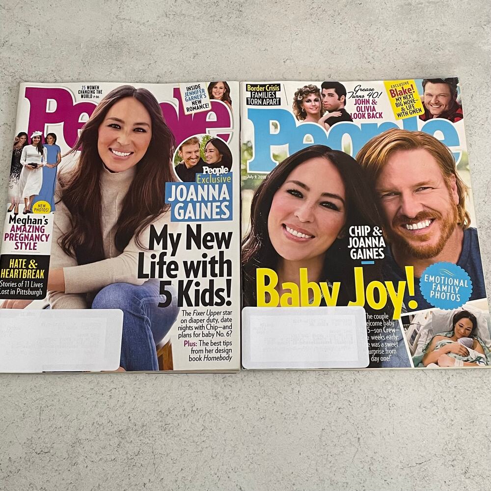 People Magazine - Joanna Gaines, 2 Issues